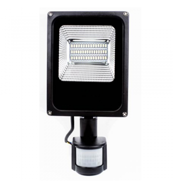 Прожектор LightProm 20вт, smd с датчиком движения и света, 1000Lm, 4200K, 80Ra, пульсация 1,5%, нейтрально белый свет
