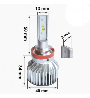 Комплект светодиодных ламп Prime-X Z Pro H11/H8 (5000К)