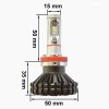 Комплект светодиодных ламп Prime-X K H11 (6000K)