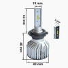 Комплект светодиодных ламп H7 (5000K) Prime-X серии Z
