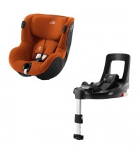 Автокресло BRITAX-ROMER DUALFIX iSENSE Golden Cognac с платформой FLEX BASE