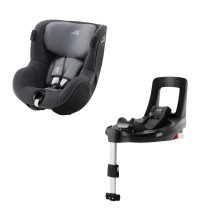 Автокресло BRITAX-ROMER DUALFIX iSENSE Midnight Grey с платформой FLEX BASE